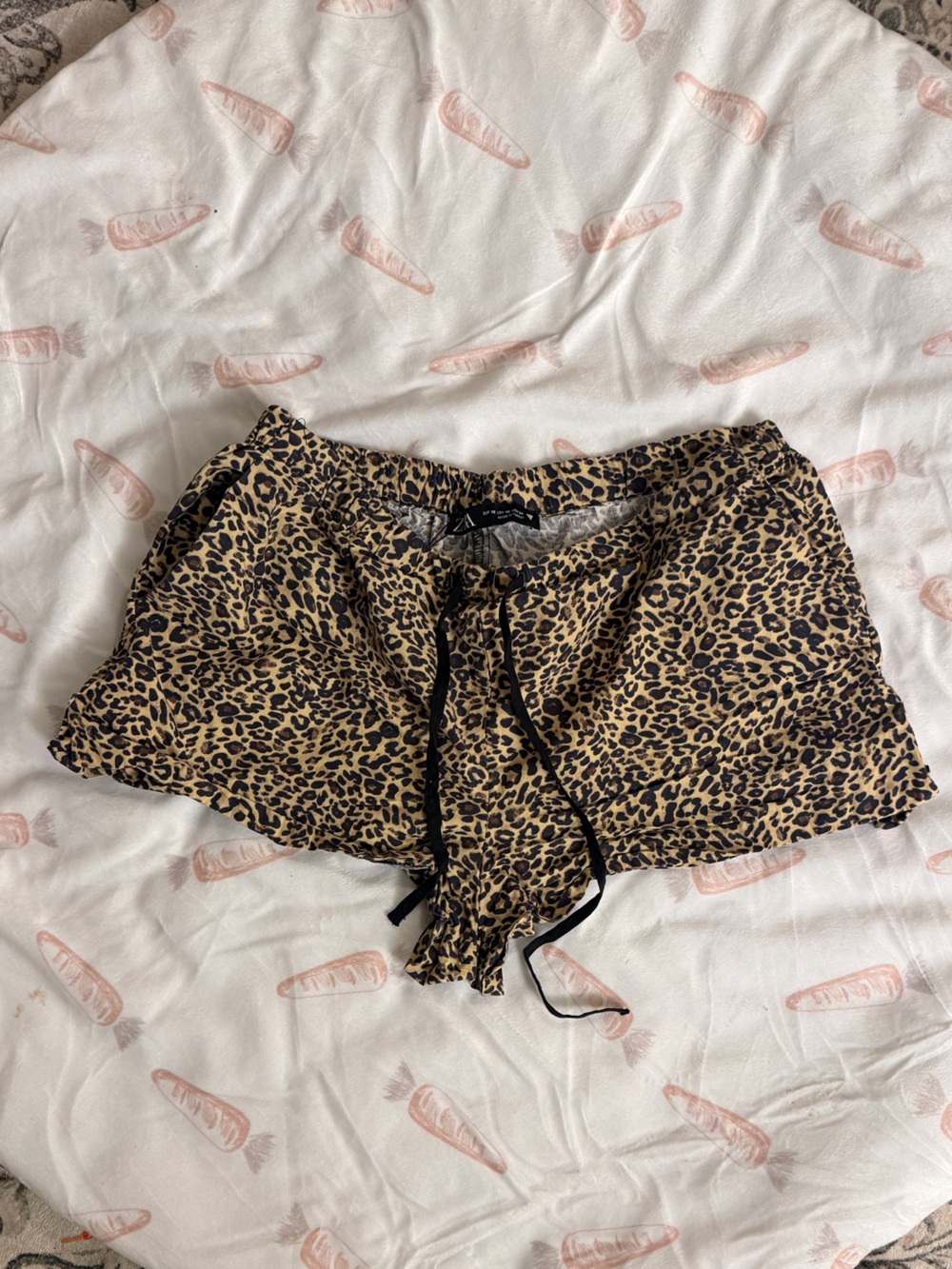 Zara Leopard Print Mini Skirt in Tan and Black